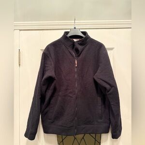 Orvis Black Lightweight Fleece Shirt Jacket